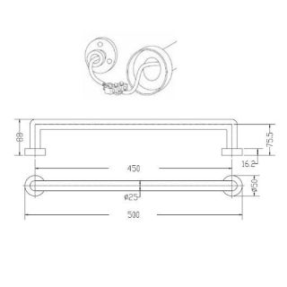 Полотенцесушитель электрический Margaroli Luce 521/3  L = 48 см OLD COPPER 48 см медь